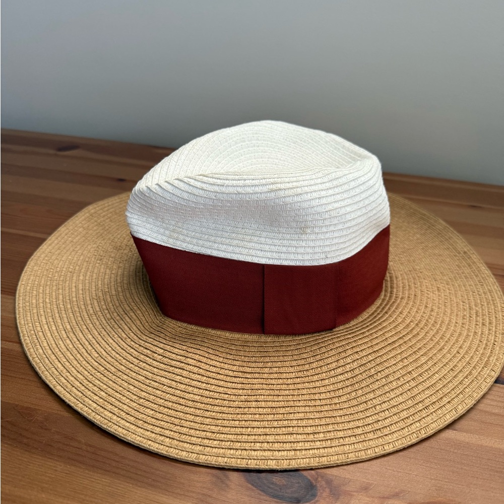 Love & Lore woven hat with adjustable sizing